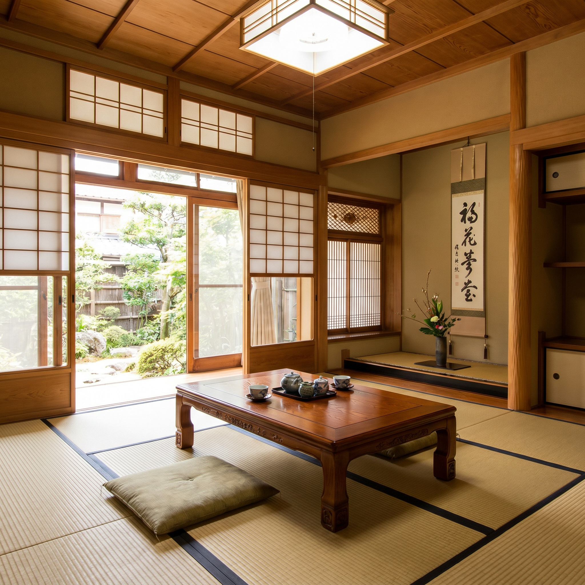 Japansee room, Tatami, Shoji