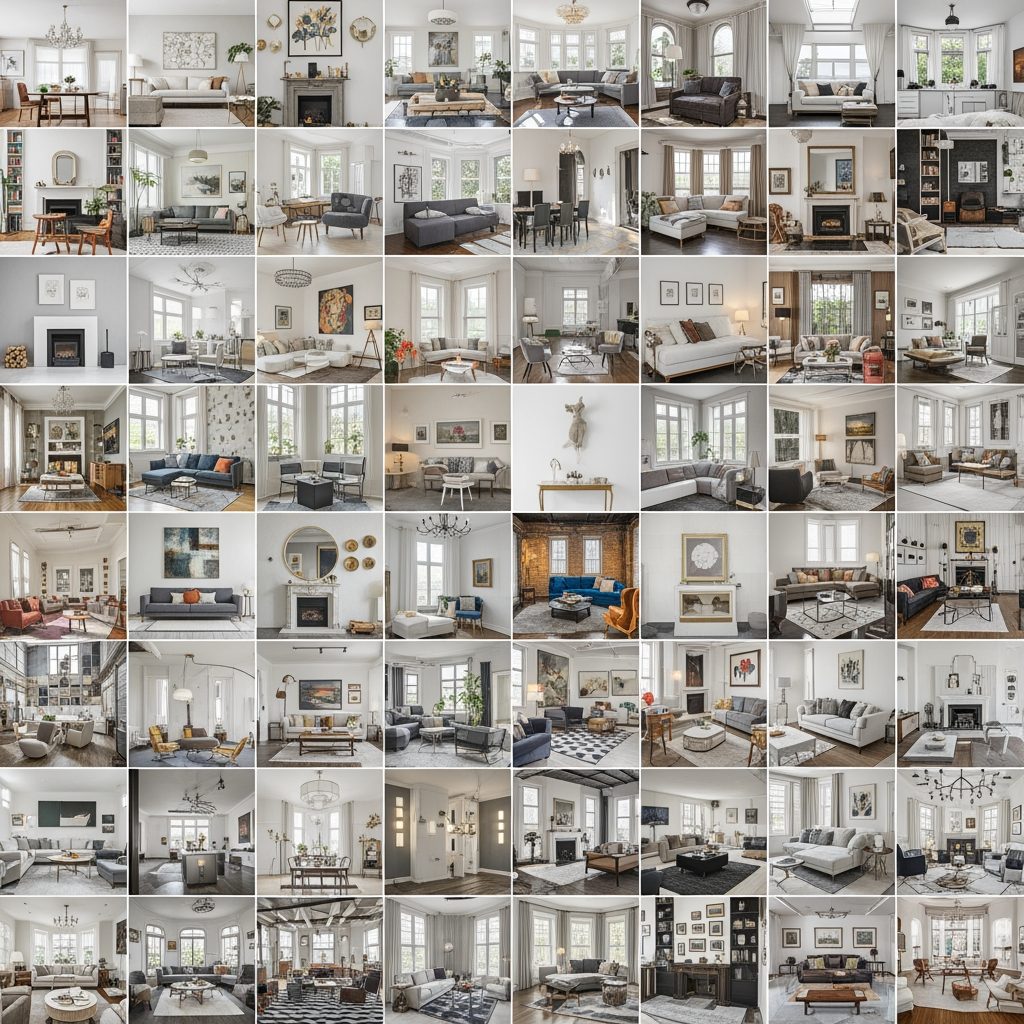 70 living rooms