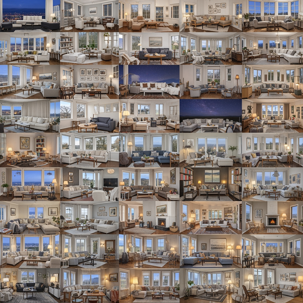 70 living rooms and night