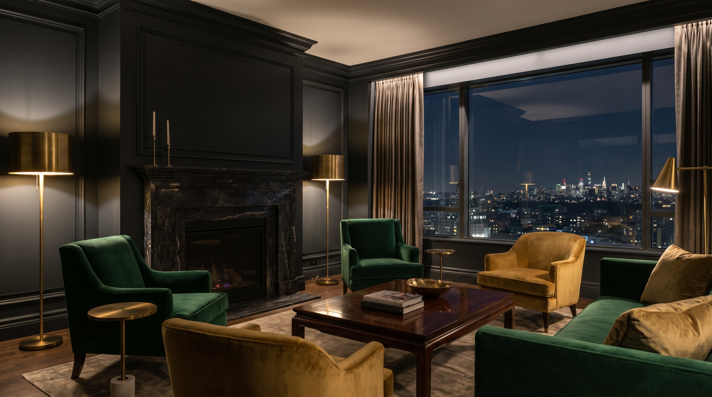 Dark luxury room