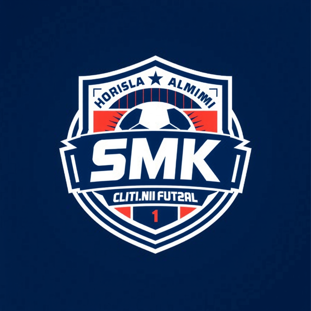AI Design for buatin logo futsal dari nama alumni SMK