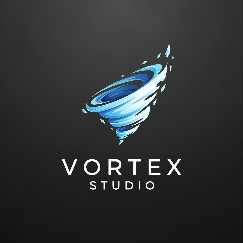 AI Design for my brand name is vortex studio please create a logo of my brand asetheice
