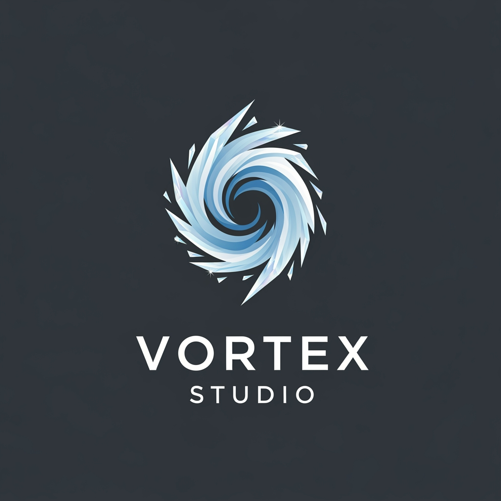 AI Design for my brand name is vortex studio please create a logo of my brand asetheice