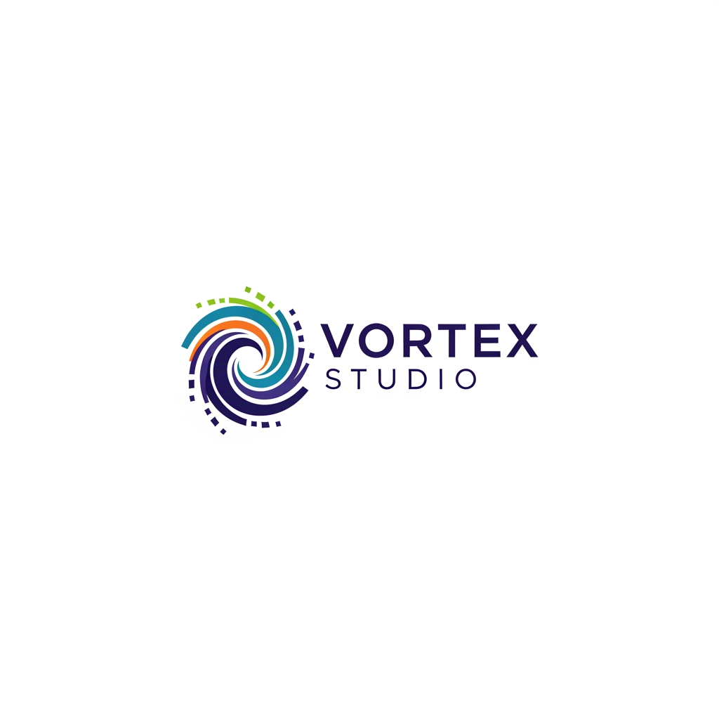 AI Design for my brand name vortex studio please creat me a logo for my brand related to graphic designer and creative