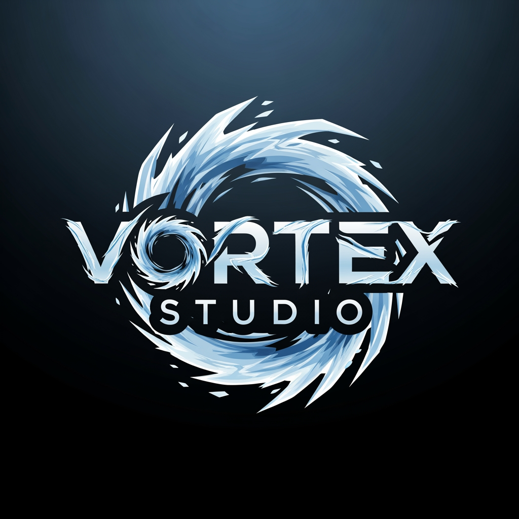 AI Design for my brand name is vortex studio please create a logo of my brand asetheice