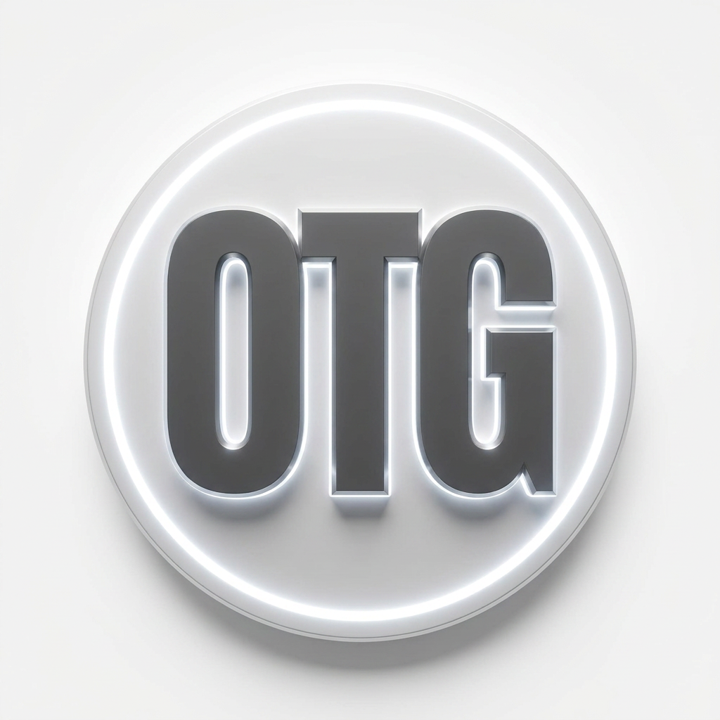 AI Design for circular 3d logo with white light