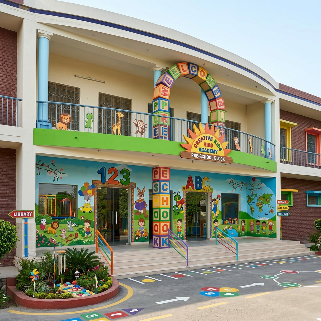 AI Design for PRE SCHOOL BLOCK DESIGN