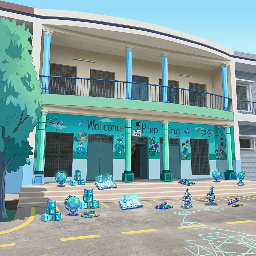 AI Design for Keep educational themes instead of flowers and keep summery cool colours ANIMATED