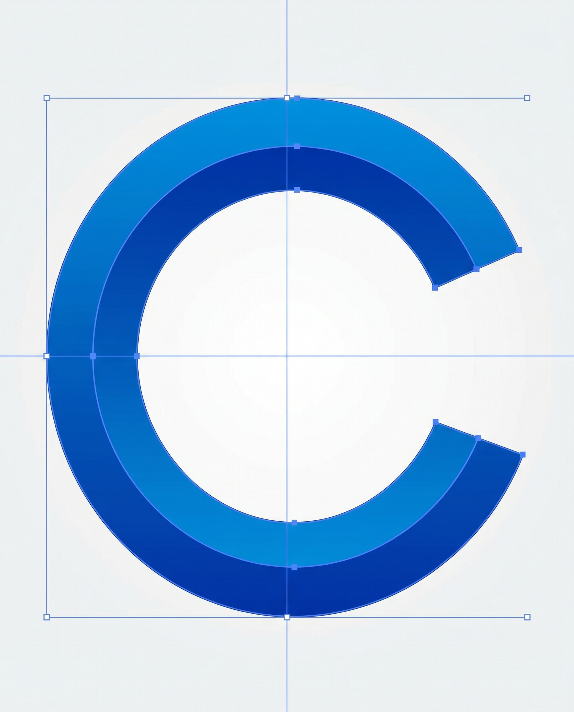 AI Design for you can create C letter create in vector shape