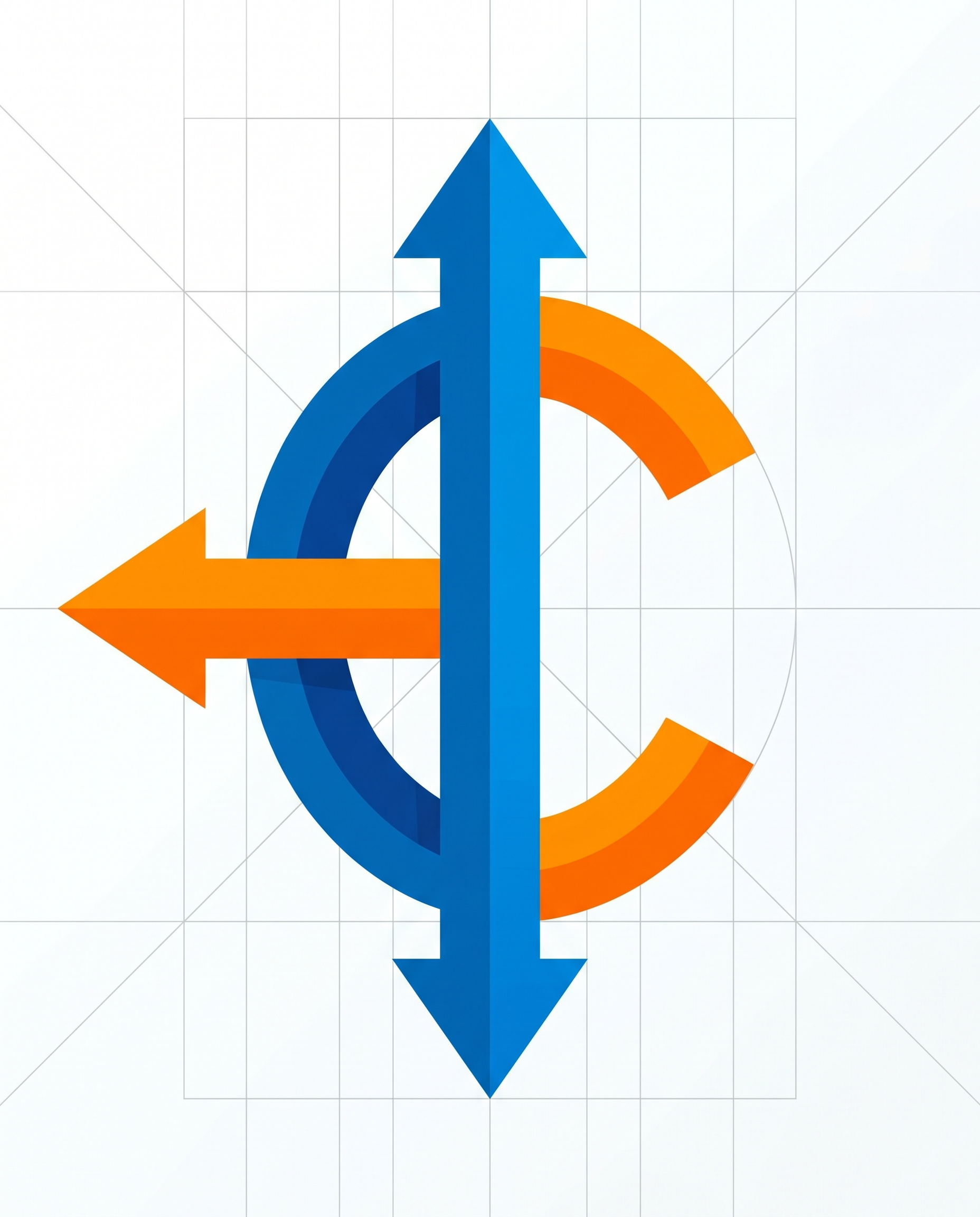 AI Design for you can create C letterr in updown direction ot leftright direction create in vector shape