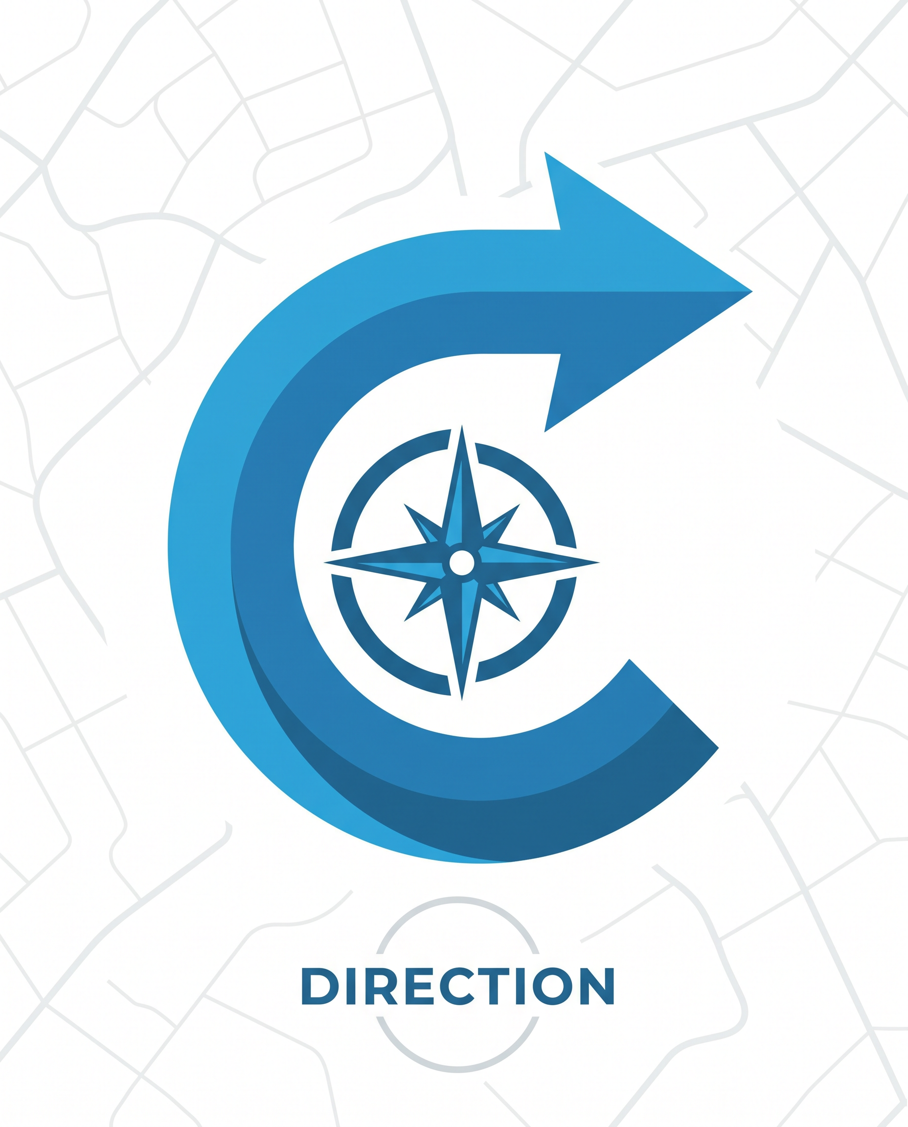 AI Design for you can create C letter direction create in vector shape