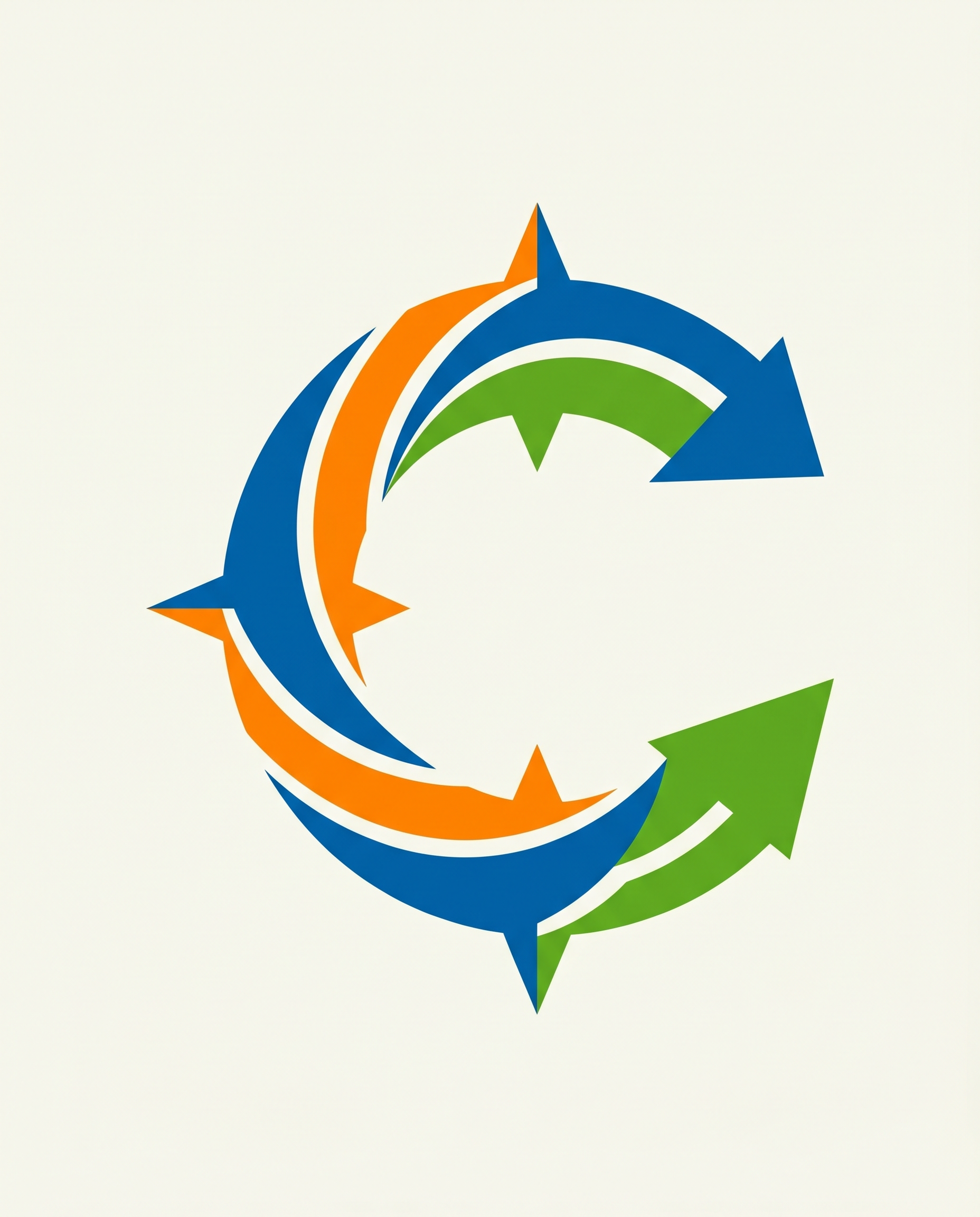 AI Design for you can create C letter direction create in vector shape