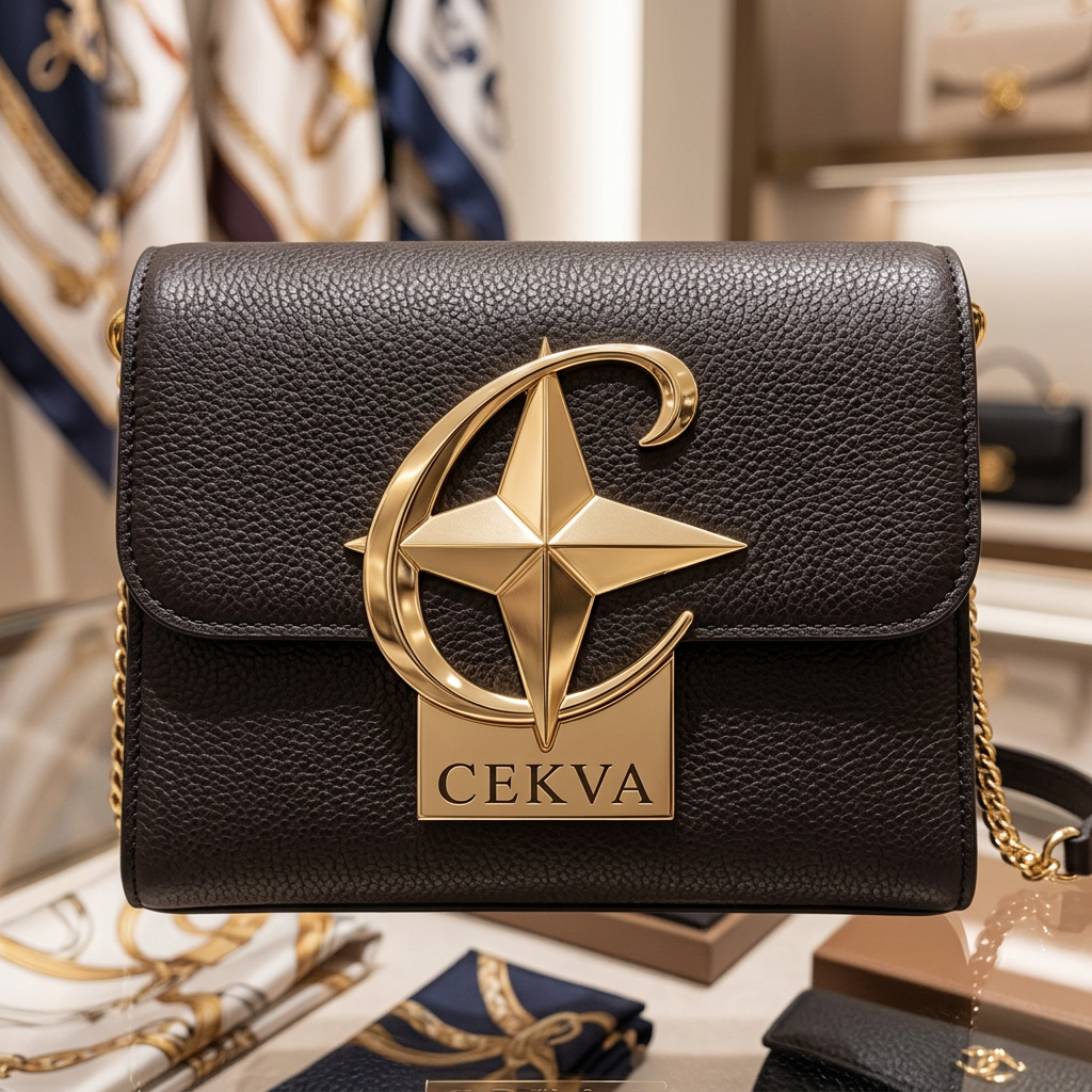 AI Design for using this pic make logo for ladies bag brand and brand name is CEKVA you used to letter C