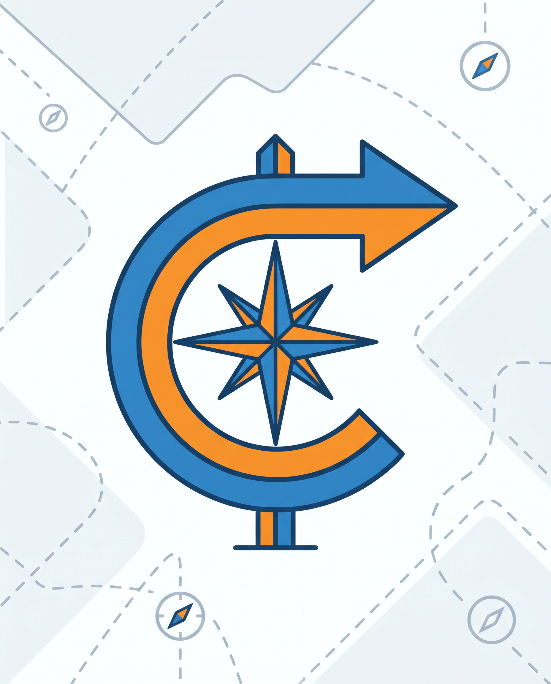 AI Design for you can create C letter direction create in vector shape