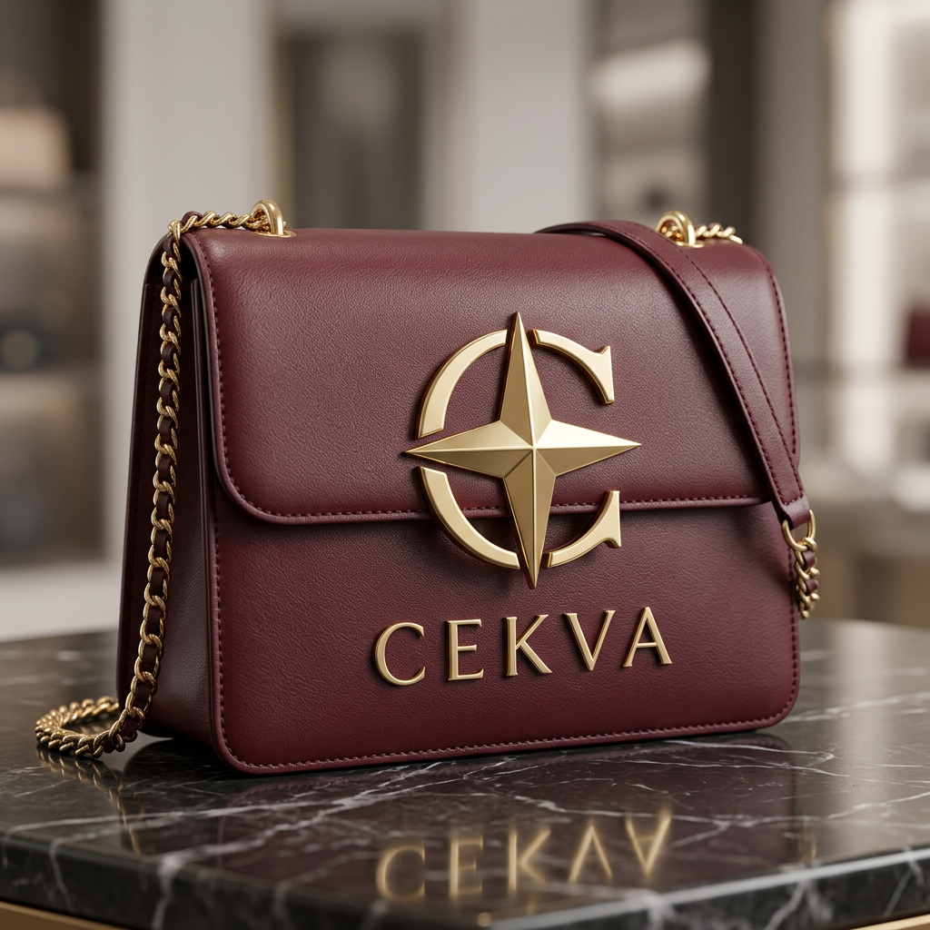 AI Design for using this pic make logo for ladies bag brand and brand name is CEKVA you used to letter C