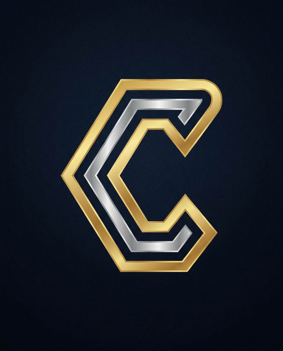 AI Design for you can create C letterr in updown direction ot leftright direction create in vector shape and luxury and minimlistic