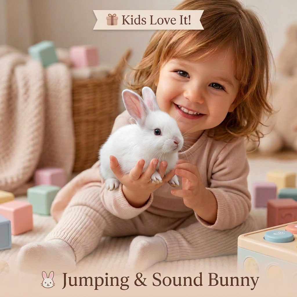 AI Design for MAKE THE BUNNY MORE REALASTIC IN GIRLS HAND