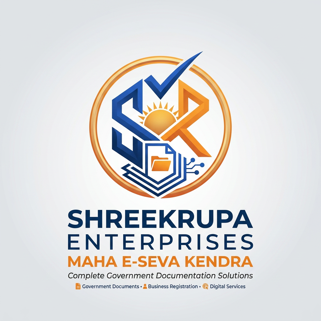 AI Design for Create a premium professional vector logo for "SHREEKRUPA ENTERPRISES – MAHA E-SEVA KENDRA". The logo should represent government document services, certificates, citizen services, business registrations, and digital solutions. Use a modern document icon combined with a check mark and digital network elements inside a circular emblem. Color palette: Royal Blue, Saffron Orange, and White. Clean, trustworthy, professional, and suitable for signboards, visiting cards, letterheads, websites, and social media. Include the text "SHREEKRUPA ENTERPRISES" and subtitle "MAHA E-SEVA KENDRA". Logo Layout:
⭕ SK (inside a circular emblem)
SHREEKRUPA
ENTERPRISES
MAHA E-SEVA KENDRA
Tagline Options:
Your Trusted Government Service Partner
Complete Government Documentation Solutions
One Stop Solution for Government & Online Services
Trusted Documentation & Citizen Services
डिझाइन कल्पना:
⭘
SK
⭘
SHREEKRUPA
ENTERPRISES
MAHA E-SEVA KENDRA
Your Trusted Government
Service Partner **SHREEKRUPA ENTERPRISES – MAHA E-SEVA KENDRA** साठी आकर्षक आणि प्रोफेशनल रंगसंगती:
### 🥇 Option 1 (सर्वोत्तम)
🔵 **Royal Blue** + 🟠 **Saffron Orange** + ⚪ White
* SK Logo → Royal Blue
* Circle Border → Saffron Orange
* ENTERPRISES → Dark Blue
* Tagline → Grey
**फायदा:** सरकारी सेवा, विश्वास आणि आधुनिकता दर्शवते.
---
### 🥈 Option 2 (Premium Corporate)
⚫ Black + 🟡 Gold
* SK → Gold
* Circle → Gold
* Text → Black
**फायदा:** महागडे, प्रतिष्ठित आणि प्रीमियम लुक.
---
### 🥉 Option 3 (Digital Service Theme)
🔵 Navy Blue + 🟢 Emerald Green
* SK → Navy Blue
* Digital Elements → Green
**फायदा:** ऑनलाइन आणि डिजिटल सेवांसाठी उत्तम.
---
### 🏆 माझी शिफारस
```
⭕
SK
⭕
SHREEKRUPA
ENTERPRISES
MAHA E-SEVA KENDRA
Government Documents
& Digital Services
```
**Colors:**
* Circle: Orange Gradient
* SK: White
* SHREEKRUPA: Royal Blue
* ENTERPRISES: Dark Grey
* MAHA E-SEVA KENDRA: Orange
### आकर्षक Tagline
✔️ *Complete Government Documentation Solutions*
✔️ *Your Trusted Government Service Partner*
✔️ *Government Documents • Business Registration • Digital Services*
✔️ *One Stop Solution for All Government Services*
### Logo ला Premium Look देण्यासाठी
✅ 3D Gradient Circle
✅ Bold "SK" Monogram
✅ Minimal Design
✅ No Excess Icons
✅ Vector Style
✅ Blue + Orange Theme
अशी रचना केल्यास तुमचा लोगो **महा ई-सेवा केंद्र + व्यवसाय नोंदणी + सरकारी कागदपत्रे** या सर्व सेवांसाठी एकाच वेळी व्यावसायिक आणि लक्षवेधी दिसेल.