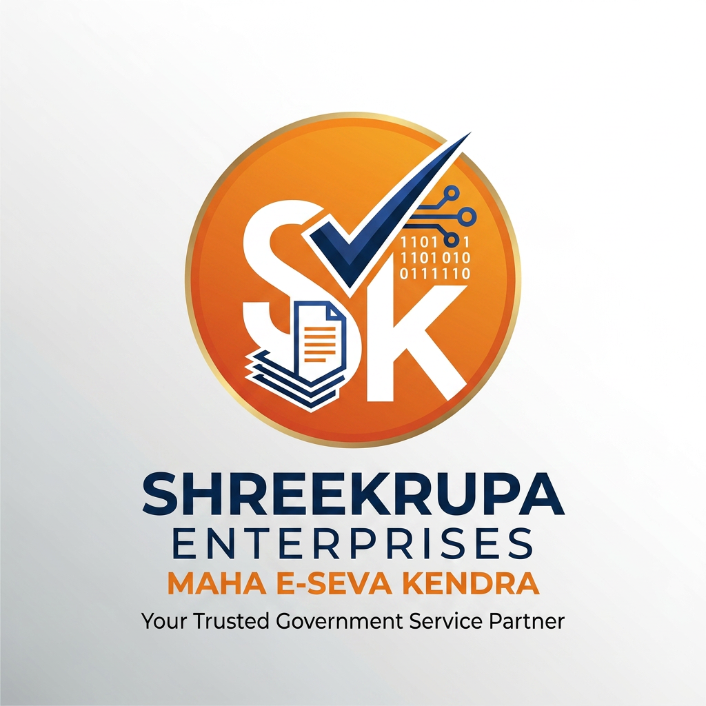 AI Design for Create a premium professional vector logo for "SHREEKRUPA ENTERPRISES – MAHA E-SEVA KENDRA". The logo should represent government document services, certificates, citizen services, business registrations, and digital solutions. Use a modern document icon combined with a check mark and digital network elements inside a circular emblem. Color palette: Royal Blue, Saffron Orange, and White. Clean, trustworthy, professional, and suitable for signboards, visiting cards, letterheads, websites, and social media. Include the text "SHREEKRUPA ENTERPRISES" and subtitle "MAHA E-SEVA KENDRA". Logo Layout:
⭕ SK (inside a circular emblem)
SHREEKRUPA
ENTERPRISES
MAHA E-SEVA KENDRA
Tagline Options:
Your Trusted Government Service Partner
Complete Government Documentation Solutions
One Stop Solution for Government & Online Services
Trusted Documentation & Citizen Services
डिझाइन कल्पना:
⭘
SK
⭘
SHREEKRUPA
ENTERPRISES
MAHA E-SEVA KENDRA
Your Trusted Government
Service Partner **SHREEKRUPA ENTERPRISES – MAHA E-SEVA KENDRA** साठी आकर्षक आणि प्रोफेशनल रंगसंगती:
### 🥇 Option 1 (सर्वोत्तम)
🔵 **Royal Blue** + 🟠 **Saffron Orange** + ⚪ White
* SK Logo → Royal Blue
* Circle Border → Saffron Orange
* ENTERPRISES → Dark Blue
* Tagline → Grey
**फायदा:** सरकारी सेवा, विश्वास आणि आधुनिकता दर्शवते.
---
### 🥈 Option 2 (Premium Corporate)
⚫ Black + 🟡 Gold
* SK → Gold
* Circle → Gold
* Text → Black
**फायदा:** महागडे, प्रतिष्ठित आणि प्रीमियम लुक.
---
### 🥉 Option 3 (Digital Service Theme)
🔵 Navy Blue + 🟢 Emerald Green
* SK → Navy Blue
* Digital Elements → Green
**फायदा:** ऑनलाइन आणि डिजिटल सेवांसाठी उत्तम.
---
### 🏆 माझी शिफारस
```
⭕
SK
⭕
SHREEKRUPA
ENTERPRISES
MAHA E-SEVA KENDRA
Government Documents
& Digital Services
```
**Colors:**
* Circle: Orange Gradient
* SK: White
* SHREEKRUPA: Royal Blue
* ENTERPRISES: Dark Grey
* MAHA E-SEVA KENDRA: Orange
### आकर्षक Tagline
✔️ *Complete Government Documentation Solutions*
✔️ *Your Trusted Government Service Partner*
✔️ *Government Documents • Business Registration • Digital Services*
✔️ *One Stop Solution for All Government Services*
### Logo ला Premium Look देण्यासाठी
✅ 3D Gradient Circle
✅ Bold "SK" Monogram
✅ Minimal Design
✅ No Excess Icons
✅ Vector Style
✅ Blue + Orange Theme
अशी रचना केल्यास तुमचा लोगो **महा ई-सेवा केंद्र + व्यवसाय नोंदणी + सरकारी कागदपत्रे** या सर्व सेवांसाठी एकाच वेळी व्यावसायिक आणि लक्षवेधी दिसेल.