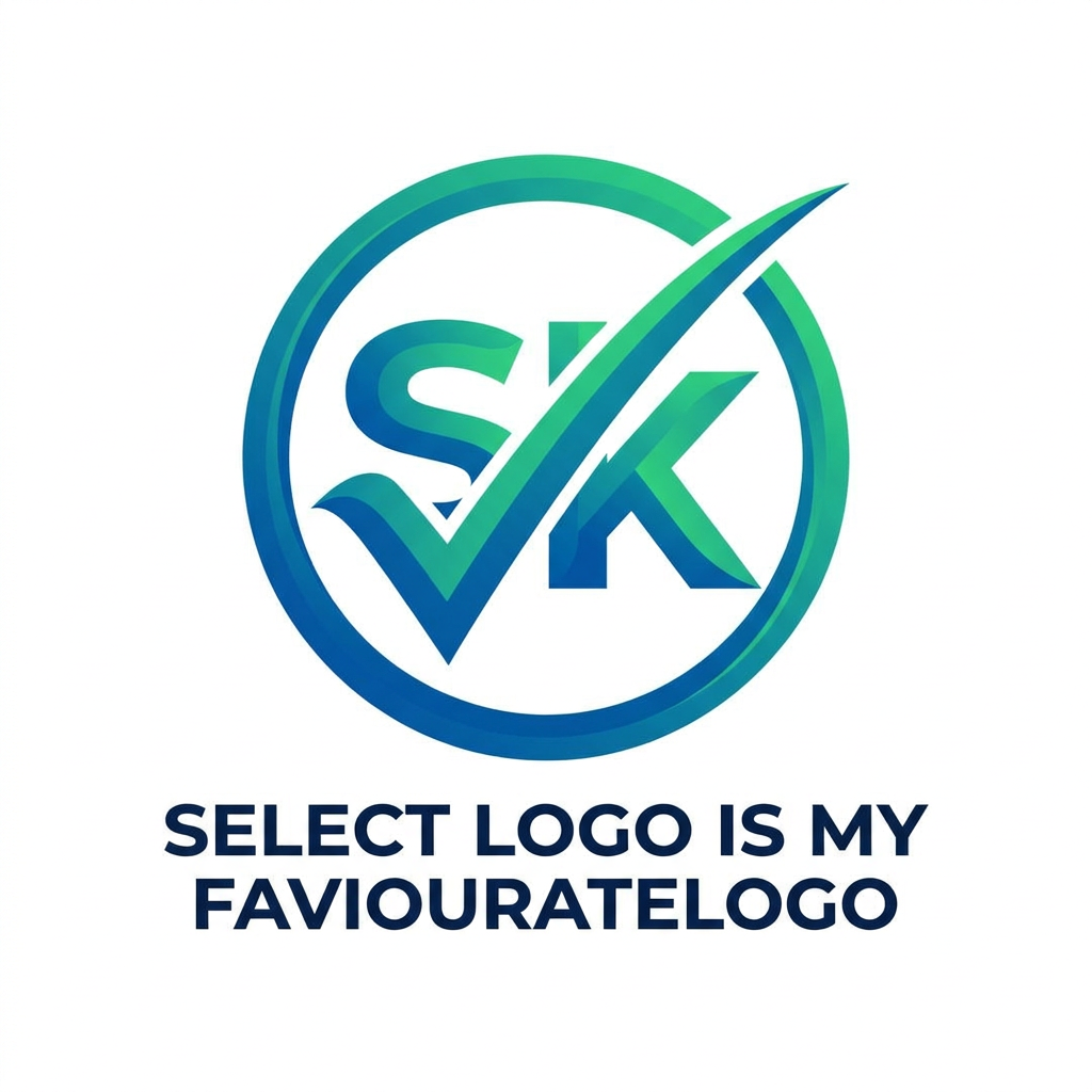 AI Design for select logo is my Faviouratelogo
IN LOGO SK leeters make Colour fill