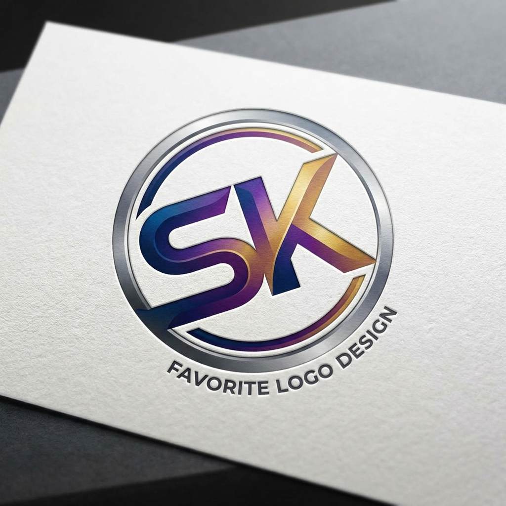 AI Design for select logo is my Faviouratelogo
IN LOGO SK leeters make Colour fill