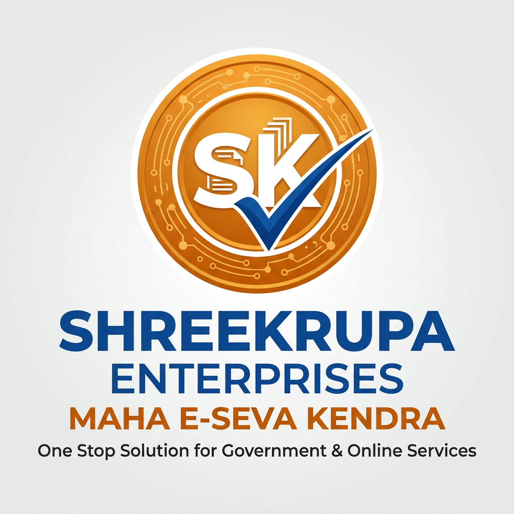 AI Design for Create a premium professional vector logo for "SHREEKRUPA ENTERPRISES – MAHA E-SEVA KENDRA". The logo should represent government document services, certificates, citizen services, business registrations, and digital solutions. Use a modern document icon combined with a check mark and digital network elements inside a circular emblem. Color palette: Royal Blue, Saffron Orange, and White. Clean, trustworthy, professional, and suitable for signboards, visiting cards, letterheads, websites, and social media. Include the text "SHREEKRUPA ENTERPRISES" and subtitle "MAHA E-SEVA KENDRA". Logo Layout:
⭕ SK (inside a circular emblem)
SHREEKRUPA
ENTERPRISES
MAHA E-SEVA KENDRA
Tagline Options:
Your Trusted Government Service Partner
Complete Government Documentation Solutions
One Stop Solution for Government & Online Services
Trusted Documentation & Citizen Services
डिझाइन कल्पना:
⭘
SK
⭘
SHREEKRUPA
ENTERPRISES
MAHA E-SEVA KENDRA
Your Trusted Government
Service Partner **SHREEKRUPA ENTERPRISES – MAHA E-SEVA KENDRA** साठी आकर्षक आणि प्रोफेशनल रंगसंगती:
### 🥇 Option 1 (सर्वोत्तम)
🔵 **Royal Blue** + 🟠 **Saffron Orange** + ⚪ White
* SK Logo → Royal Blue
* Circle Border → Saffron Orange
* ENTERPRISES → Dark Blue
* Tagline → Grey
**फायदा:** सरकारी सेवा, विश्वास आणि आधुनिकता दर्शवते.
---
### 🥈 Option 2 (Premium Corporate)
⚫ Black + 🟡 Gold
* SK → Gold
* Circle → Gold
* Text → Black
**फायदा:** महागडे, प्रतिष्ठित आणि प्रीमियम लुक.
---
### 🥉 Option 3 (Digital Service Theme)
🔵 Navy Blue + 🟢 Emerald Green
* SK → Navy Blue
* Digital Elements → Green
**फायदा:** ऑनलाइन आणि डिजिटल सेवांसाठी उत्तम.
---
### 🏆 माझी शिफारस
```
⭕
SK
⭕
SHREEKRUPA
ENTERPRISES
MAHA E-SEVA KENDRA
Government Documents
& Digital Services
```
**Colors:**
* Circle: Orange Gradient
* SK: White
* SHREEKRUPA: Royal Blue
* ENTERPRISES: Dark Grey
* MAHA E-SEVA KENDRA: Orange
### आकर्षक Tagline
✔️ *Complete Government Documentation Solutions*
✔️ *Your Trusted Government Service Partner*
✔️ *Government Documents • Business Registration • Digital Services*
✔️ *One Stop Solution for All Government Services*
### Logo ला Premium Look देण्यासाठी
✅ 3D Gradient Circle
✅ Bold "SK" Monogram
✅ Minimal Design
✅ No Excess Icons
✅ Vector Style
✅ Blue + Orange Theme
अशी रचना केल्यास तुमचा लोगो **महा ई-सेवा केंद्र + व्यवसाय नोंदणी + सरकारी कागदपत्रे** या सर्व सेवांसाठी एकाच वेळी व्यावसायिक आणि लक्षवेधी दिसेल.