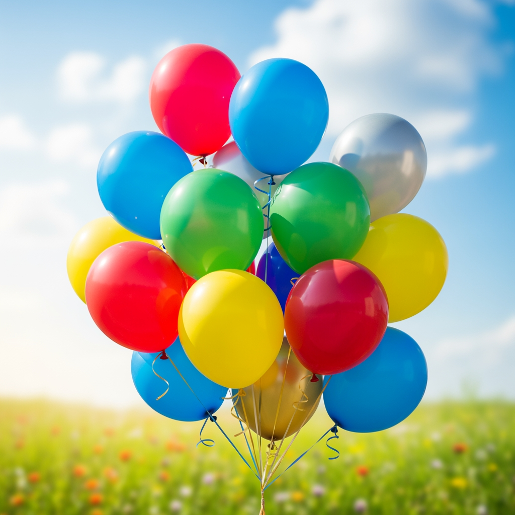 AI Design for MULTIPLE BALLOONS ADD KARKE BOTTOM SIDE ME DIKHAO AND BACKGROUND ME ACHHESE MATCH KARNA