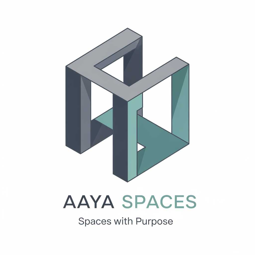 AI Design for AAYA SPACES
Spaces with Purpose. WE NEED A LOGO- FOR ARCHITECTURE FIRM-INDIRECT