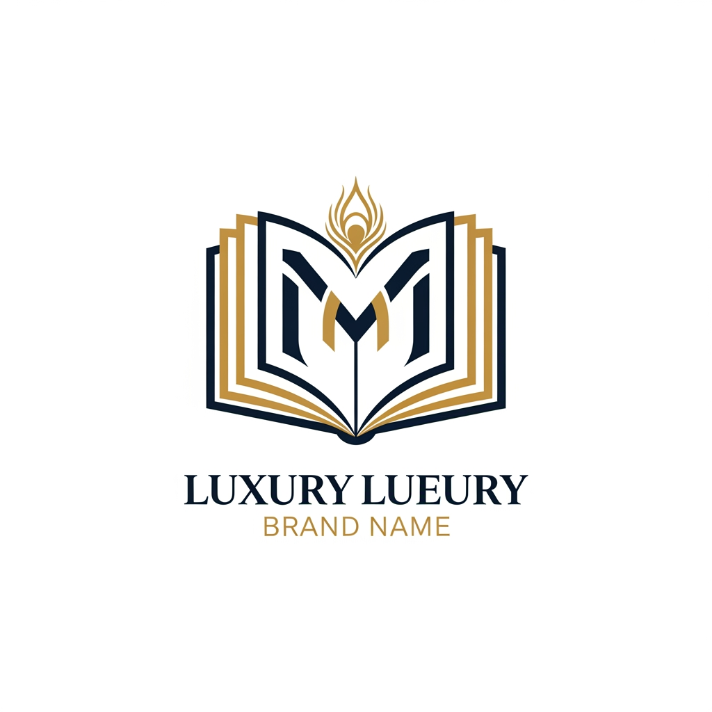 AI Design for Design a premium, luxury logo for a high-end notebook and stationery brand.
Core concept:
Elegant notebook-inspired symbol as the primary visual element.
Incorporate a refined "M" monogram seamlessly into the logo design.
Optionally integrate a subtle peacock feather motif, but keep it sophisticated and minimal rather than decorative.
The notebook element should feel modern, iconic, and instantly recognizable, not cartoonish.
Style:
Premium, luxury, timeless, minimalist.
Clean geometric lines with exceptional balance and symmetry.
Suitable for a premium stationery, notebook, journal, and gifting brand.
Professional corporate quality comparable to luxury brands.
Design directions:
Abstract notebook pages forming the letter M.
M monogram emerging from an open notebook.
Peacock feather subtly integrated into the notebook spine or page shape.
Elegant negative-space design.
Strong brand mark that works without text.
Color palette:
Deep navy and gold.
Black and gold.
Dark emerald and gold.
Monochrome black version for premium packaging.
Typography:
Modern luxury serif or refined premium sans-serif.
High-end branding aesthetic.
Strong readability and sophisticated letter spacing.
Requirements:
Vector logo style.
Flat design (no mockups).
Clean white background.
Scalable for packaging, embossing, foil stamping, notebooks, website, social media, and business cards.
Memorable, unique, and brandable.
Avoid clipart, generic book icons, cartoon elements, excessive gradients, and overly ornate details. Keywords: Luxury stationery brand, premium notebook company, elegant monogram, notebook emblem, peacock feather accent, minimalist luxury logo, sophisticated branding, timeless design, iconic symbol.