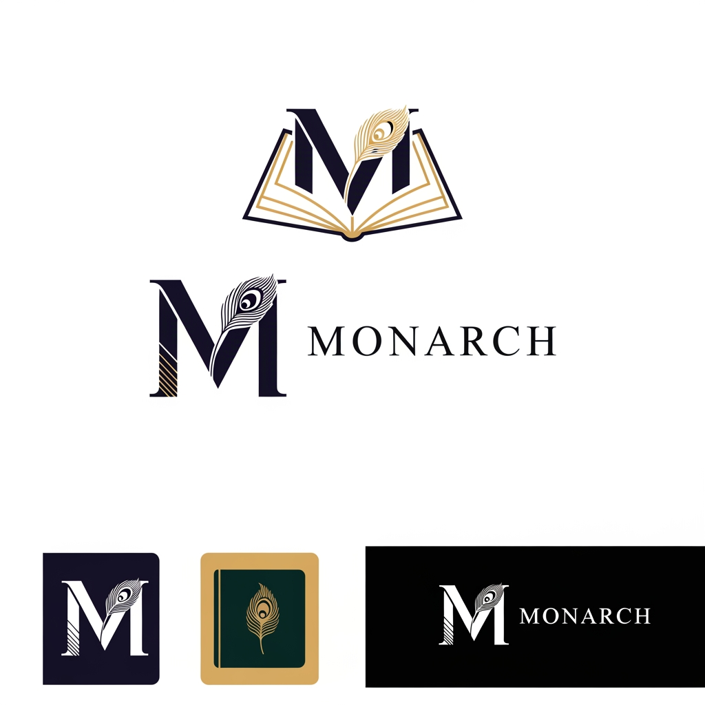 AI Design for Design a premium, luxury logo for a high-end notebook and stationery brand.
Core concept:
Elegant notebook-inspired symbol as the primary visual element.
Incorporate a refined "M" monogram seamlessly into the logo design.
Optionally integrate a subtle peacock feather motif, but keep it sophisticated and minimal rather than decorative.
The notebook element should feel modern, iconic, and instantly recognizable, not cartoonish.
Style:
Premium, luxury, timeless, minimalist.
Clean geometric lines with exceptional balance and symmetry.
Suitable for a premium stationery, notebook, journal, and gifting brand.
Professional corporate quality comparable to luxury brands.
Design directions:
Abstract notebook pages forming the letter M.
M monogram emerging from an open notebook.
Peacock feather subtly integrated into the notebook spine or page shape.
Elegant negative-space design.
Strong brand mark that works without text.
Color palette:
Deep navy and gold.
Black and gold.
Dark emerald and gold.
Monochrome black version for premium packaging.
Typography:
Modern luxury serif or refined premium sans-serif.
High-end branding aesthetic.
Strong readability and sophisticated letter spacing.
Requirements:
Vector logo style.
Flat design (no mockups).
Clean white background.
Scalable for packaging, embossing, foil stamping, notebooks, website, social media, and business cards.
Memorable, unique, and brandable.
Avoid clipart, generic book icons, cartoon elements, excessive gradients, and overly ornate details. Keywords: Luxury stationery brand, premium notebook company, elegant monogram, notebook emblem, peacock feather accent, minimalist luxury logo, sophisticated branding, timeless design, iconic symbol.