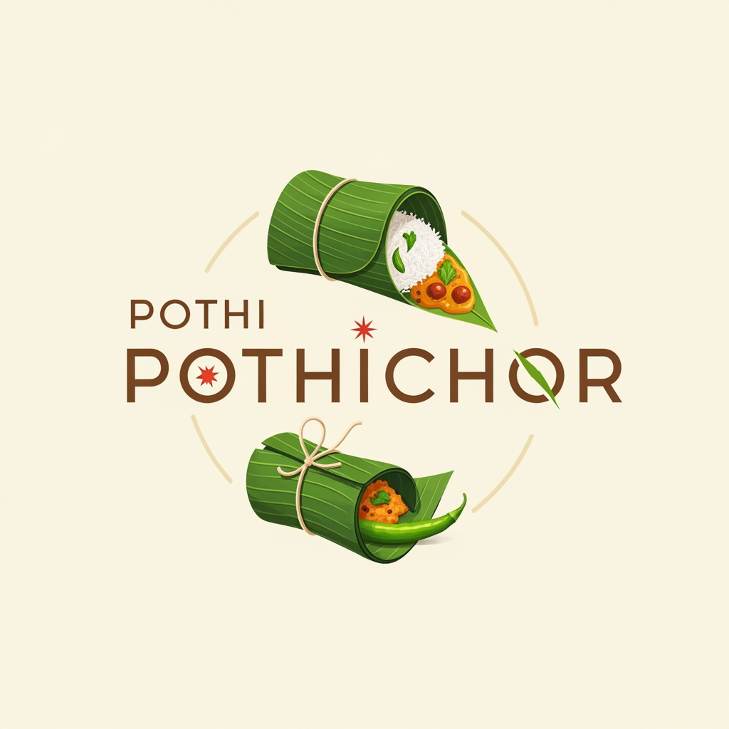 AI Design for creat a logo with the name pothichor logo with pic