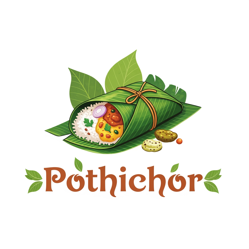 AI Design for creat a logo with the name pothichor logo with pic