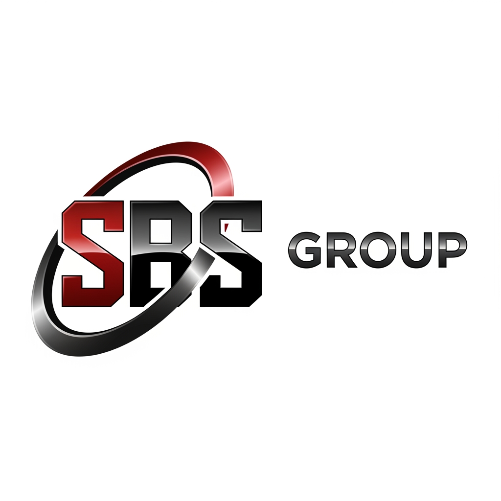 AI Design for Create an iconic corporate logo for "SBS GROUP" that represents a powerful multi-industry business empire.
Design a bold custom SBS monogram where the three letters are seamlessly connected into one unique symbol. Integrate a dynamic circular ring around the monogram, symbolizing growth, expansion, and unity. The ring should partially wrap around the letters, creating a premium and memorable brand mark.
Place the word GROUP in strong uppercase typography beside the monogram. Use a modern geometric font with perfect spacing and balance.
Color palette: Deep Red, Gloss Black, Metallic Charcoal, Silver highlights.
Style: Corporate, Powerful, Premium, Modern, Timeless, Global Brand.
The logo should look suitable for luxury SUVs, company vehicles, office buildings, entrance gates, uniforms, visiting cards, websites, social media, and large signboards.
Create a clean vector-style logo with subtle depth and reflections. Focus on simplicity, recognizability, and brand authority.
Inspired by the professionalism of Mercedes-Benz, Tata Group, Mahindra Rise, and global Fortune 500 companies.
Avoid: crowns, shields, wings, lions, eagles, flames, racing elements, sports logos, gaming logos, excessive 3D effects, and decorative ornaments.
Transparent background, ultra-sharp vector quality, award-winning branding design.