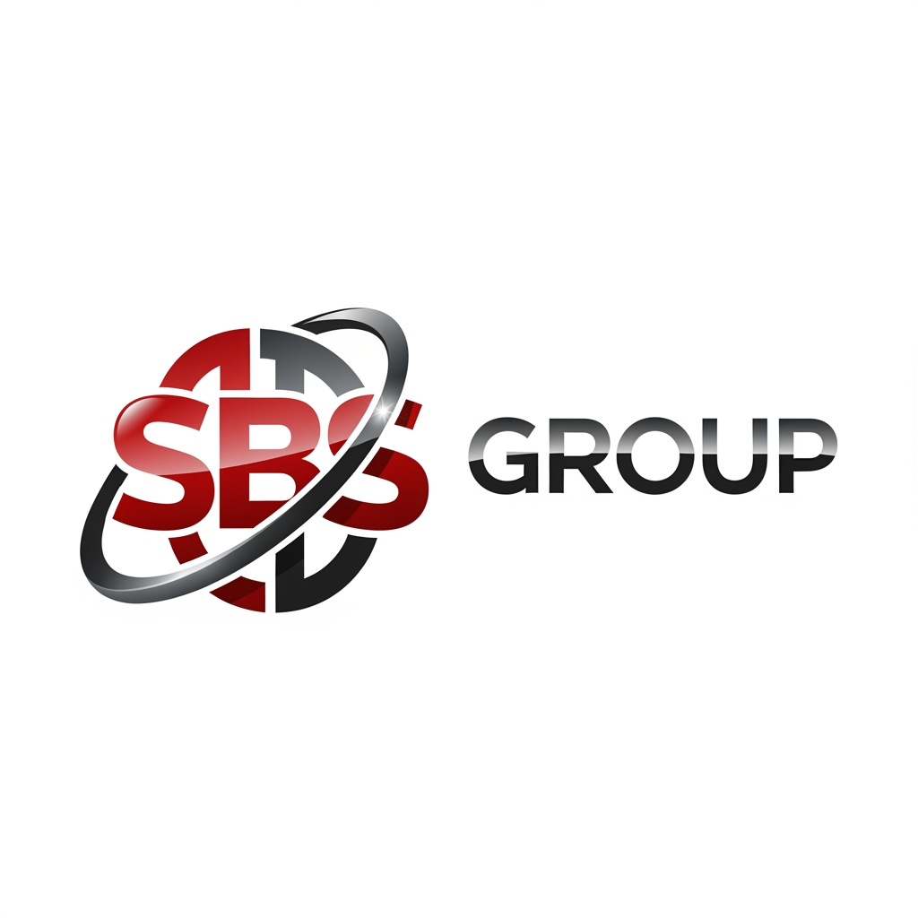 AI Design for Create an iconic corporate logo for "SBS GROUP" that represents a powerful multi-industry business empire.
Design a bold custom SBS monogram where the three letters are seamlessly connected into one unique symbol. Integrate a dynamic circular ring around the monogram, symbolizing growth, expansion, and unity. The ring should partially wrap around the letters, creating a premium and memorable brand mark.
Place the word GROUP in strong uppercase typography beside the monogram. Use a modern geometric font with perfect spacing and balance.
Color palette: Deep Red, Gloss Black, Metallic Charcoal, Silver highlights.
Style: Corporate, Powerful, Premium, Modern, Timeless, Global Brand.
The logo should look suitable for luxury SUVs, company vehicles, office buildings, entrance gates, uniforms, visiting cards, websites, social media, and large signboards.
Create a clean vector-style logo with subtle depth and reflections. Focus on simplicity, recognizability, and brand authority.
Inspired by the professionalism of Mercedes-Benz, Tata Group, Mahindra Rise, and global Fortune 500 companies.
Avoid: crowns, shields, wings, lions, eagles, flames, racing elements, sports logos, gaming logos, excessive 3D effects, and decorative ornaments.
Transparent background, ultra-sharp vector quality, award-winning branding design.