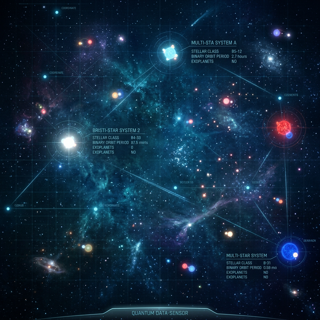 AI Design for only stars on night sky , make it futuristic