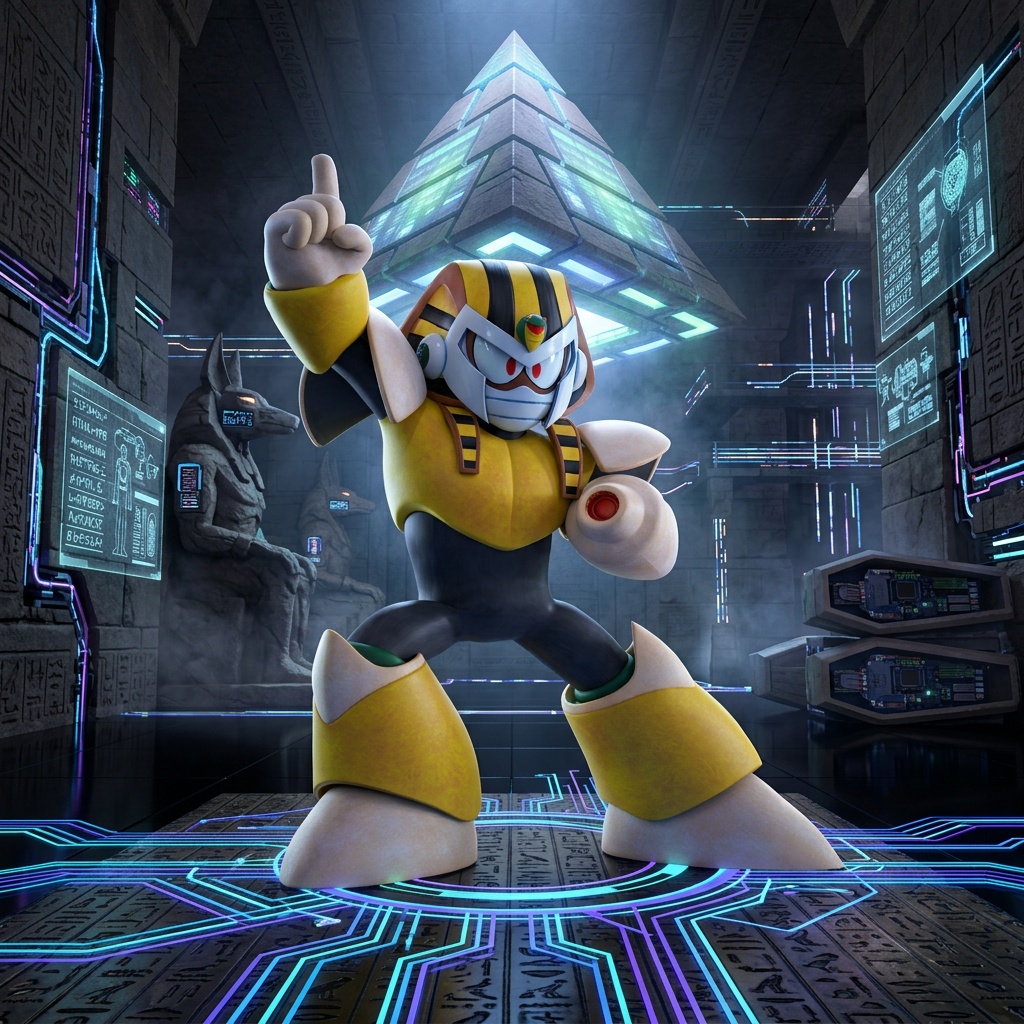 AI Design for Make it Futuristic background in tomb