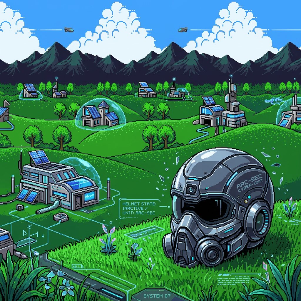 AI Design for make it more futuristic , only helmet not mega man