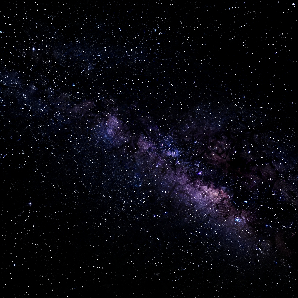 AI Design for black sky with stars