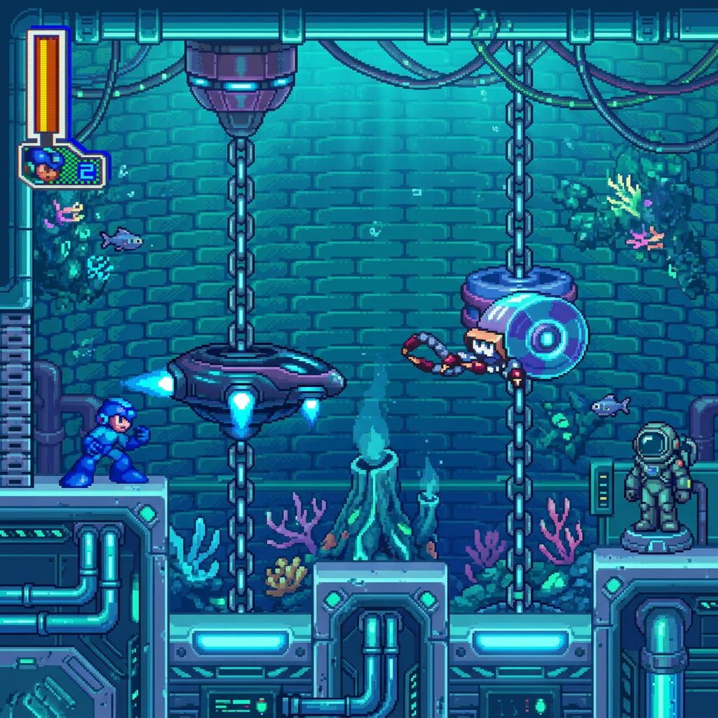 AI Design for make it futuristic , underwater