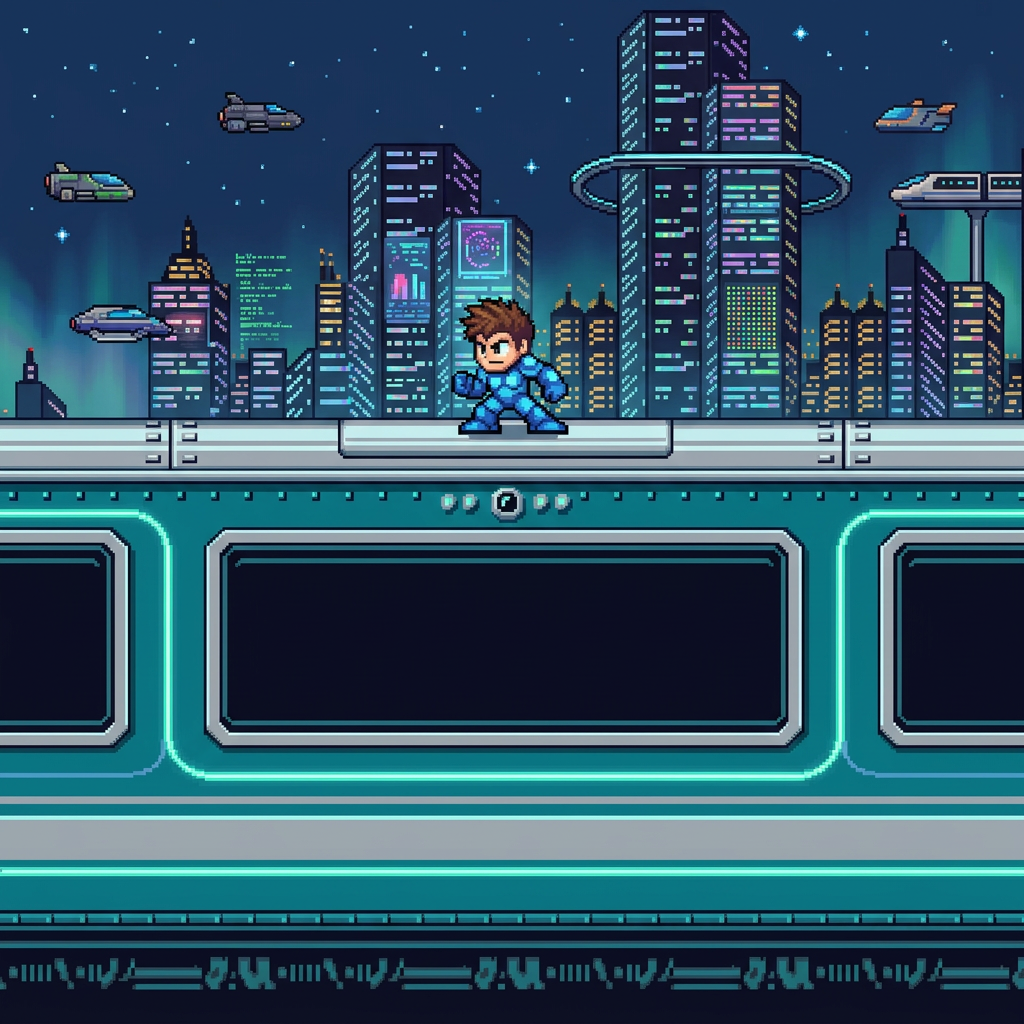 AI Design for make it futuristic , looking LEFT , without helmet , brown hair
