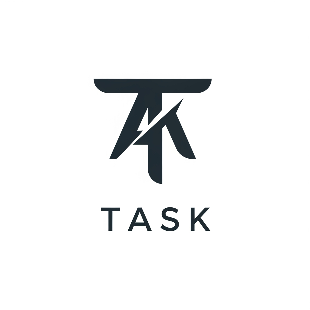 AI Design for create logo...simple and minimal like apple, kia, and audi....in the name "TASK"