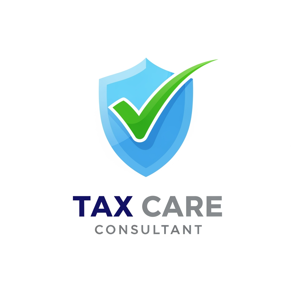 AI Design for My client's business is to tax file, NTN , Trademark register , logo register such kind of services he provides in Pakistan offline. He want to start provide these services online through Facebook and social media. create the logo of his page. His page name is "Tax Care Consultant"