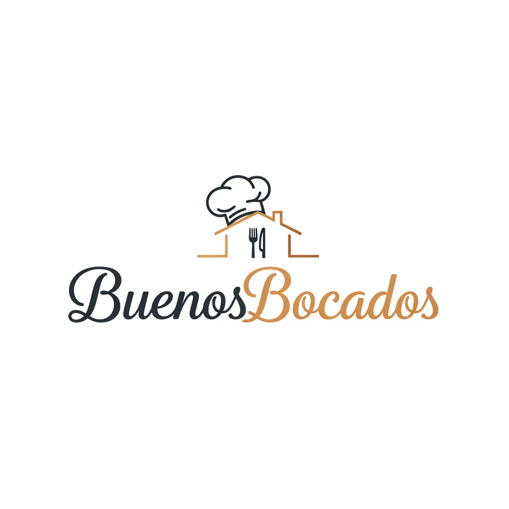 AI Design for i want to create the logo for my brand. The brand calls BuenosBocados, and is a bradn of gastronomy , I want to do private events in people´s home