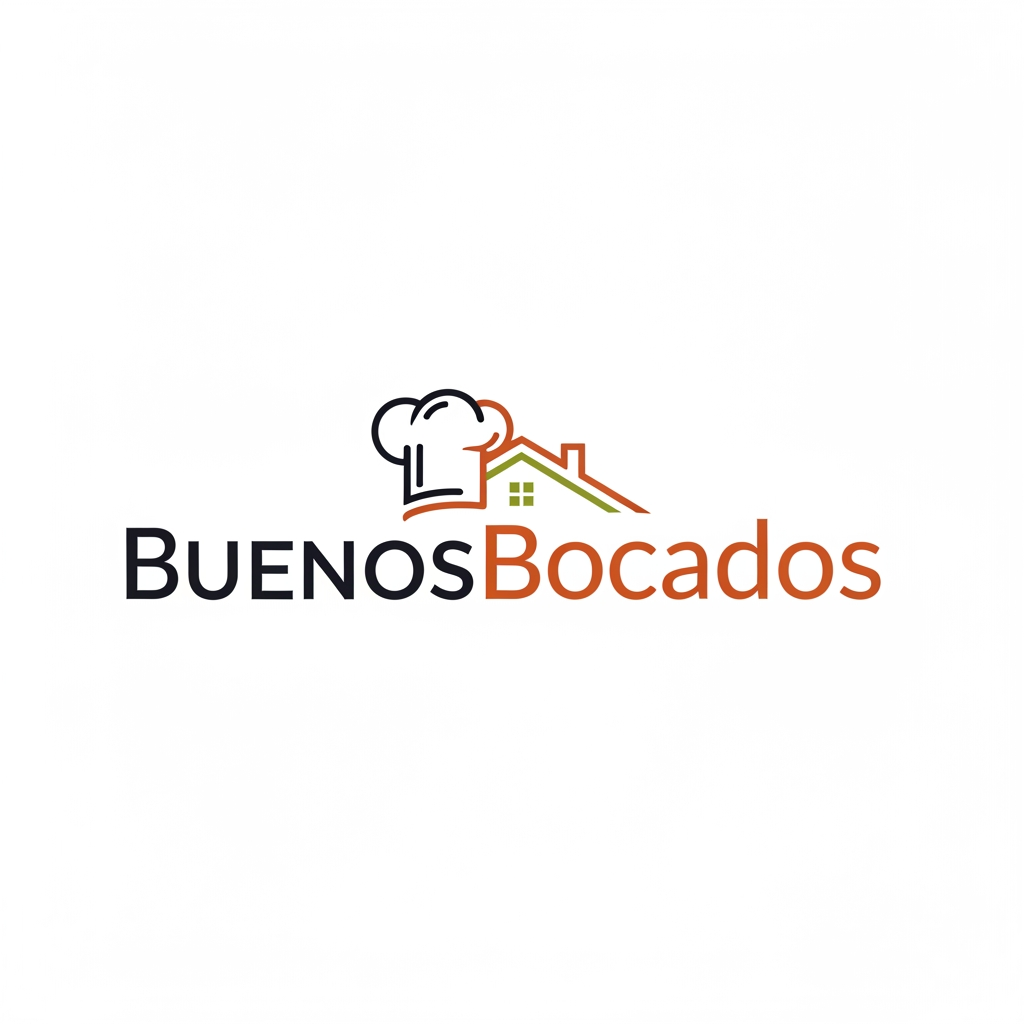 AI Design for i want to create the logo for my brand. The brand calls BuenosBocados, and is a bradn of gastronomy , I want to do private events in people´s home