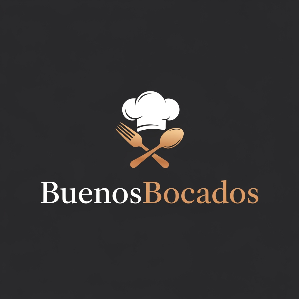 AI Design for i want to create the logo for my brand. The brand calls BuenosBocados, and is a bradn of gastronomy , I want to do private events in people´s home