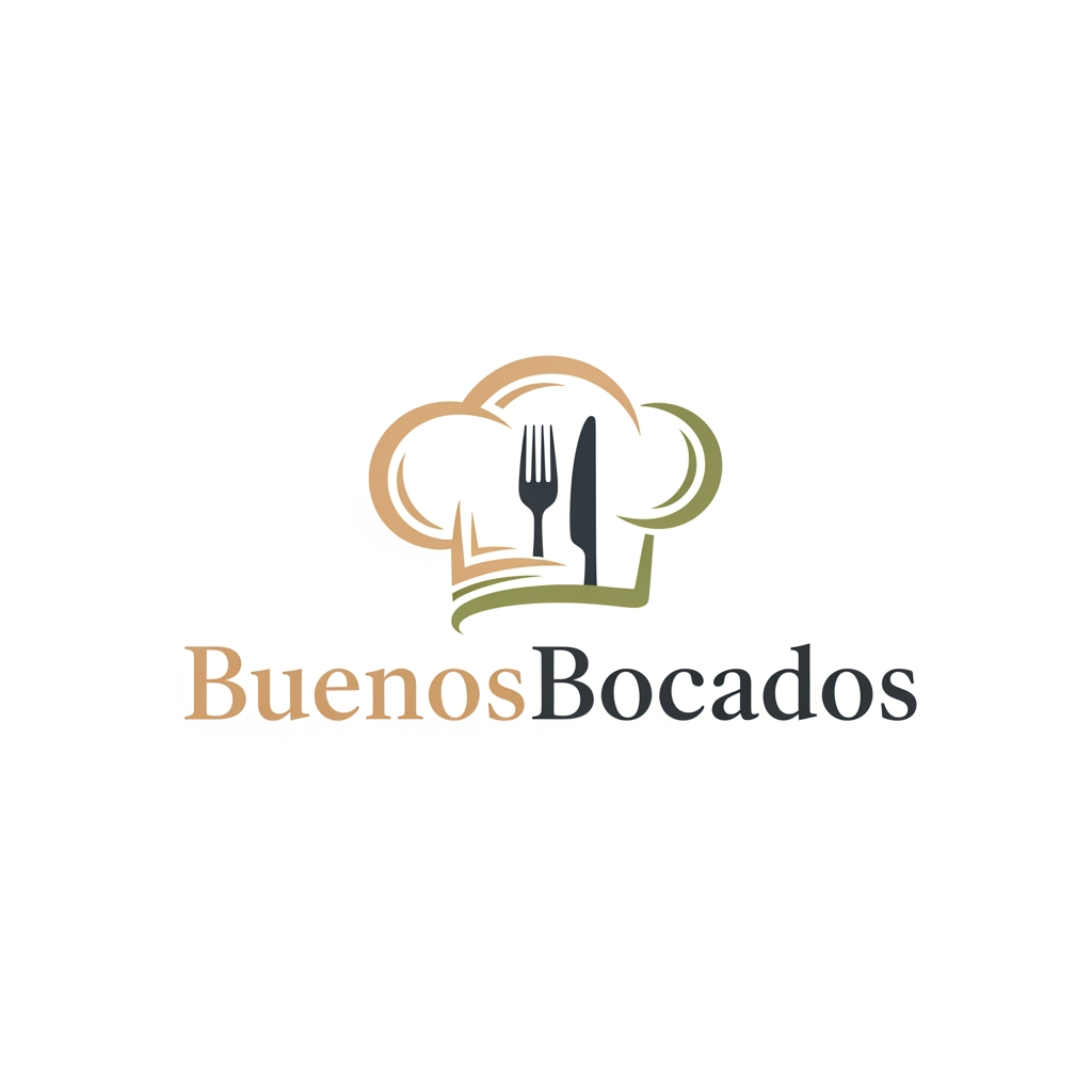 AI Design for i want to create the logo for my brand. The brand calls BuenosBocados, and is a bradn of gastronomy , I want to do private events in people´s home