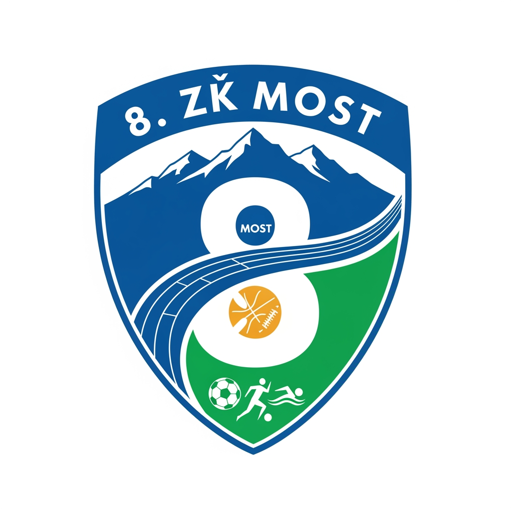 AI Design for logo sport club 8. ZŠ MOST