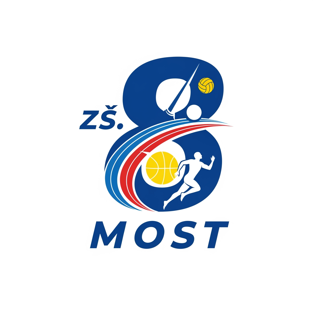 AI Design for logo sport club 8. ZŠ MOST