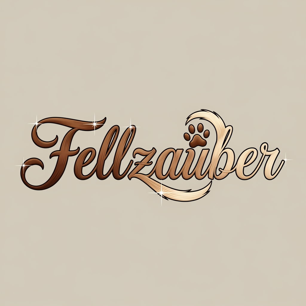 AI Design for A font logo for my grooming store "Fellzauber"