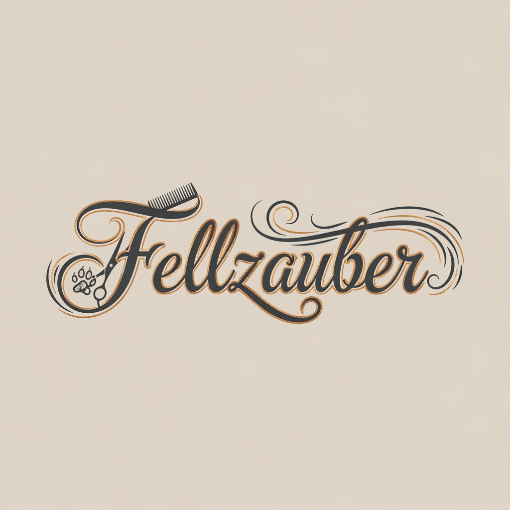 AI Design for A font logo for my grooming store "Fellzauber"